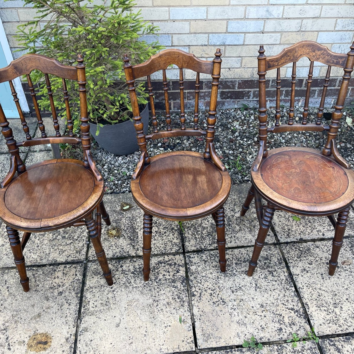 Two Thonet style&nbsp;chairs